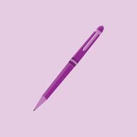 vecteur de stylo violet sur fond violet