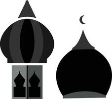 mosquée islamique moderne vecteur