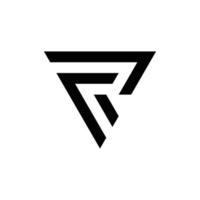 conception abstraite du logo monogramme initial r, icône pour les entreprises, modèle, simple, élégant vecteur