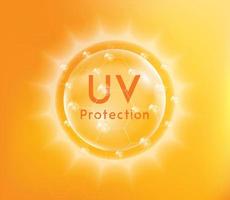 bannière de protection uv vecteur