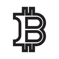 vecteur de logo bitcoin