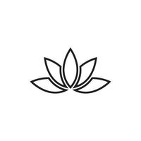 icône de modèle de logo de beauté vecteur fleurs de lotus design