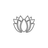 icône de modèle de logo de beauté vecteur fleurs de lotus design