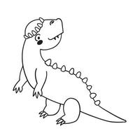 personnage de dinosaure de dessin animé mignon pour les enfants vecteur