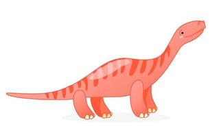 illustration de vecteur de dessin animé mignon dinosaure.