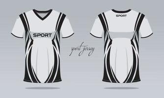 maillot de sport et modèle de t-shirt conception de maillot de sport. conception sportive pour les jeux de course de football vecteur