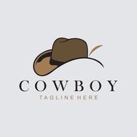 création de logo de cow-boy vecteur