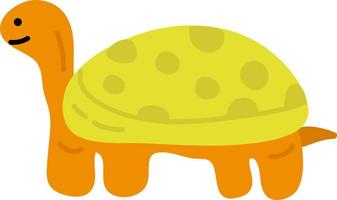 tortue de mer de style dessiné à la main vecteur