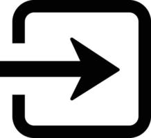 icône de flèche carrée de connexion sur fond blanc. symbole d'approche. symbole de connexion. style plat. vecteur