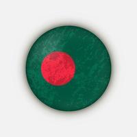 pays Bangladesh. drapeau bangladais. illustration vectorielle. vecteur