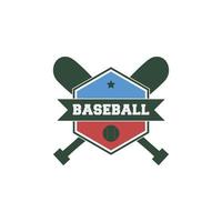 logo de sport d'équipe de baseball vecteur