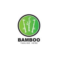 icône de vecteur de logo de bambou