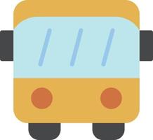 icône plate de bus vecteur