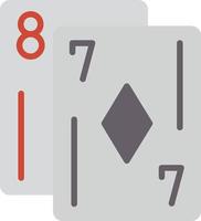 icône plate de poker vecteur