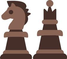 icône plate d'échecs vecteur