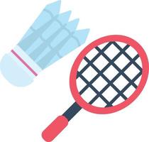 icône plate de badminton vecteur