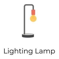 lampe d'éclairage tendance vecteur