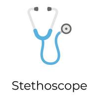 concepts de stéthoscope à la mode vecteur