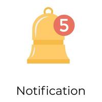 concepts de notification à la mode vecteur