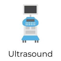 appareil à ultrasons à la mode vecteur