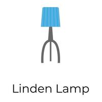 lampe tilleul tendance vecteur