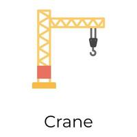 concepts de grue à la mode vecteur