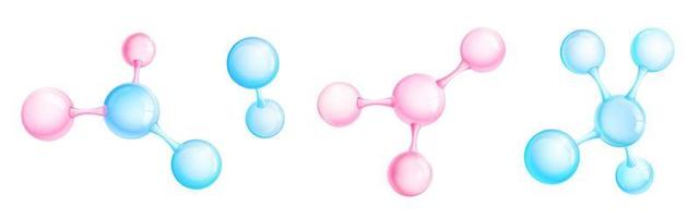 modèles de molécules et d'atomes, éléments scientifiques vecteur