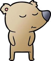 personnage d'ours de vecteur en style cartoon