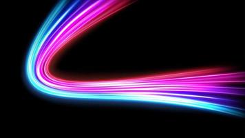 traînées lumineuses colorées, effet de flou de mouvement d'exposition de longue durée. illustration vectorielle