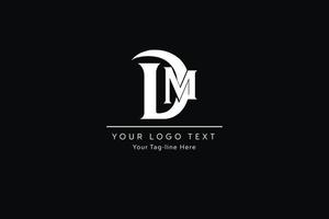création de logo de lettre dn. illustration vectorielle d'icône de lettres dn modernes créatives. vecteur