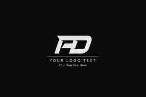 création de logo de lettre publicitaire. illustration vectorielle d'icône de lettres publicitaires modernes créatives. vecteur