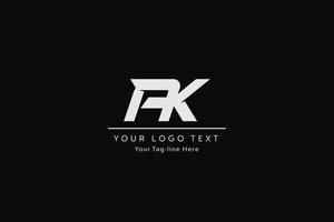 création de logo de lettre ak. illustration vectorielle d'icône de lettres ak modernes créatives. vecteur