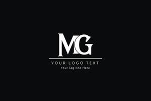 création de logo de lettre mg. illustration vectorielle d'icône de lettres gm modernes créatives. vecteur