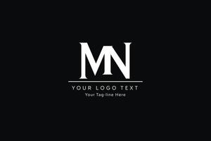 création de logo de lettre mn. illustration vectorielle créative moderne nm lettres icône. vecteur