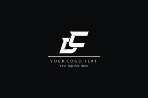 création de logo de lettre dc. illustration vectorielle d'icône de lettres dc modernes créatives. vecteur