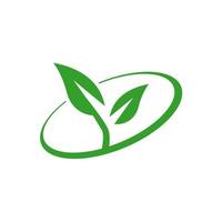 vecteur éco vert. icône écologique. recycler le vecteur de logo. symbole d'emballage renouvelable. signe écologique vert