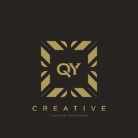 qy lettre initiale luxe ornement monogramme logo modèle vecteur