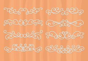 Decorative Vector Vintage Swirly gratuit