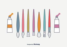 Artiste Brosses Vector Set