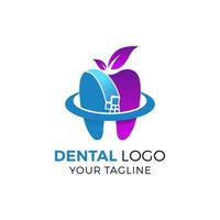 modèle vectoriel d'icône et de symbole de logo de dentiste dentaire