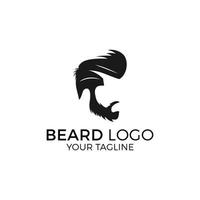 barbe, homme, logo, vecteur, illustration vecteur