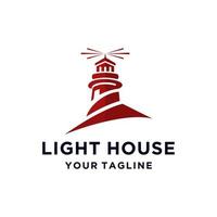 illustration vectorielle de phare logo design vecteur
