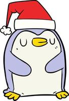 dessin animé mignon pingouin vecteur