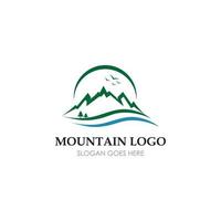 modèle d'entreprise de logo d'icône de haute montagne vecteur