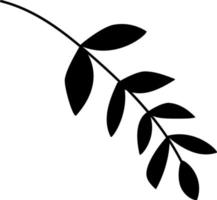 arbre feuille botanique floral décoration silhouette vecteur