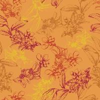 beau tissu vecteur art design papier peint motif sans couture illustration vectorielle motif fond floral.