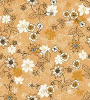 motifs floraux sans soudure. conception vectorielle pour papier, couverture, tissu, décoration intérieure et autres utilisateurs. vecteur