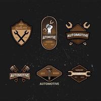 logo automobile vintage cool vecteur