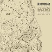 fond de carte topographique avec espace pour copie. fond de contour de carte de topographie de ligne, illustration vectorielle abstraite de grille géographique. sentier de randonnée en montagne sur terrain. vecteur