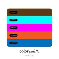 palettes de couleurs précises avec codes, parfaites pour une utilisation par les illustrateurs vecteur